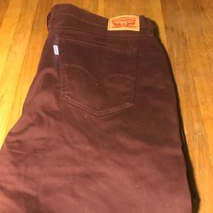 Burgundy/purple Levi’s jeans
